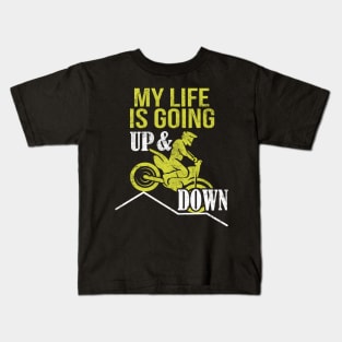 Motocross Life up and down Kids T-Shirt